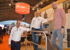 The CleanGate hygiene lock was introduced by Royal Brinkman last fall. In the photo: Jeroen de Kuijer, Rob Beerling and Steven Timmers.